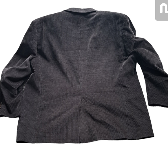 RALPH LAUREN MENS 48R CORDUROY DARK BROWN DRESS COAT JACKET - Picture 7 of 7